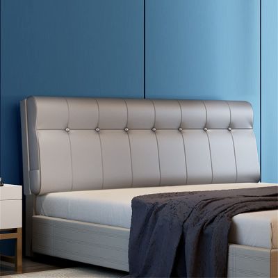Leather Headboard Cushion Foam Filled Daybed Pillow Soft Wedge Cushion Upholstered Bed Backrest Lumbar Support Pad Reading Pillow for Bench Bedroom Daybed,C,No headboard 53.1"/135cm