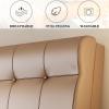 Leather Headboard Cushion Foam Filled Daybed Pillow Soft Wedge Cushion Upholstered Bed Backrest Lumbar Support Pad Reading Pillow for Bench Bedroom Daybed,C,No headboard 53.1"/135cm view 4