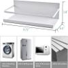 Magnetic Spice Rack Organizer Single Tier Refrigerator Spice Storage Shelf, Easy to Install The Side of The Refrigerator Can Hold Spices, Jar of Olive Oil, Cooking Oils, Salt, Pepper (2Pcs) view 2
