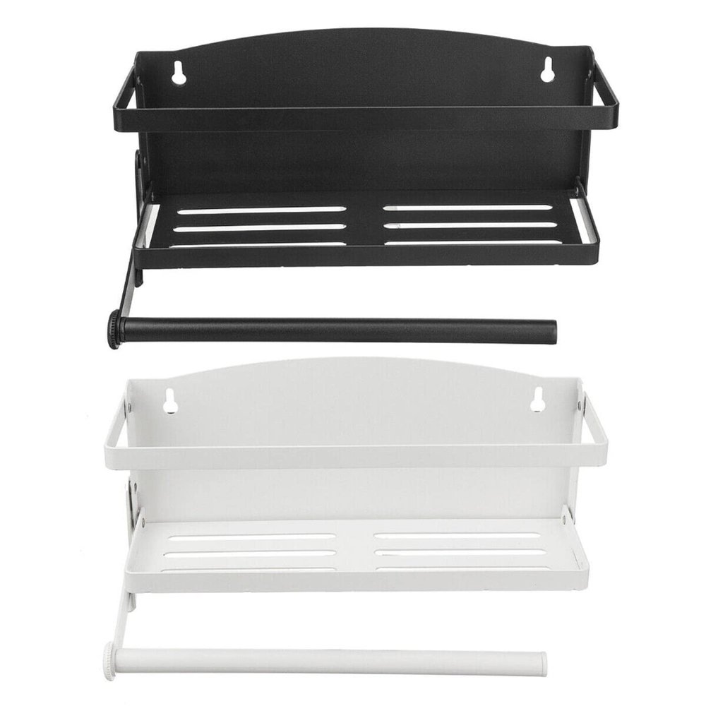Magnetic Spice Rack, Space Saver for Refrigerator and Microwave Oven, Magnetical Fridge Shelf for Jars, Seaoning, tins and Utensils (White)