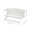 Magnetic Spice Rack, Space Saver for Refrigerator and Microwave Oven, Magnetical Fridge Shelf for Jars, Seaoning, tins and Utensils (White) view 2