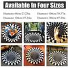 3D Carpet Bottomless Hole Optical Illusion Area Rug, Black and White Plaid Rug, Checkered Optical Illusions Rug, for Dining Room Carpet Home Bedroom Floor Mat,2,63 * 63 inch view 4