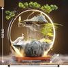 Bnhcoe Tabletop Water Fountain Indoor Animals Desktop Waterfall Fountain with Lights Mist Backflow Incense Holder Meditation Relaxing Indoor Zen Decor for Home, Office (Peacock, Horse & Crane) view 3