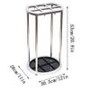 Muteiki Umbrella Umbrella Stands Creative Leather,Large Capacity Stainless Steel Umbrella Stand,Indoor Umbrella Rack with Wheels for Hotel Office Building Restaurant Interior Home Decoration/s view 2