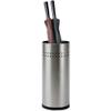 Muteiki Umbrella Umbrella Stands Creative Leather,Round Silver Umbrella Stand,Metal Umbrella Holder Rack Rubber Bucket Bottom Interior Home Decoration for Home Office view 1