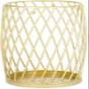Muteiki Umbrella Umbrella Stands Creative Leather,Round Umbrella Stand with Hanging Beads,Metal Umbrella Rack for Hallway Entryway/White view 1
