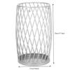 Muteiki Umbrella Umbrella Stands Creative Leather,Round Umbrella Stand with Hanging Beads,Metal Umbrella Rack for Hallway Entryway/White view 3