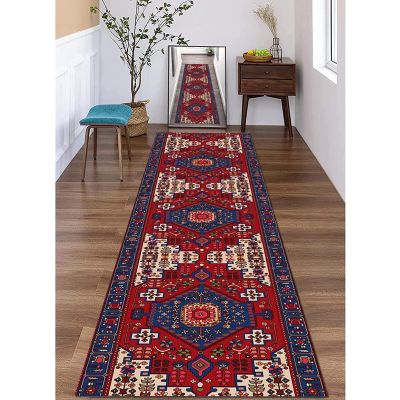 Classic Hallway Narrow Runner Rug with Rubber Backing, 1m/2m/3m/4m/5m/6m Extra Long Carpet Runner for Corridor Aisle Stairs Floor Non-Slip Mat (Size : 2.6 ft x 14.8 ft)