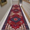 Classic Hallway Narrow Runner Rug with Rubber Backing, 1m/2m/3m/4m/5m/6m Extra Long Carpet Runner for Corridor Aisle Stairs Floor Non-Slip Mat (Size : 2.6 ft x 14.8 ft) view 2