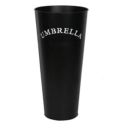 Muteiki Umbrella Umbrella Stands Creative Leather,Free Standing Umbrella Stand,Round Iron Umbrella Rack Holder for Apartment Hotel Hallway Interior Home Decoration Storage/Black