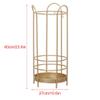 Muteiki Umbrella Umbrella Stands Creative Leather,Gold Iron Umbrella Stand Rack Holder,Modern Simpleweight Umbrella Rack with Hooks for Office Home Front Door view 4