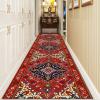 Classic Hallway Runner Rug, 1m/2m/3m/4m/5m/6m Extra Long Passage Carpet Runner for Corridor, Kitchen, Bedroom, Entryway, Stair Floor Non-Slip Mat (Size : 2 ft x 14.8 ft) view 4