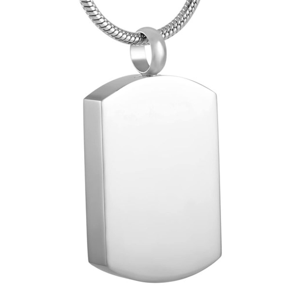 SHEIL Different Options & Designed 316L Stainless Steel Dog Tag Pet Urn Pendants Engraved My Best Friend Cremation Necklace,3