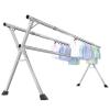 YSUEFIJO Clothes Drying Rack Small Folding, Folding Laundry Rack for Air Drying Clothing, Length Adjustable Saves Space Laundry Drying Rack, Adjustable Stainless Steel Garment Rack (200cm/79in) view 1
