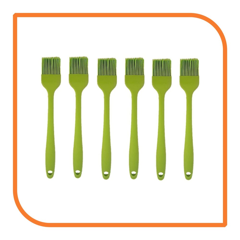 8" Green Silicone Basting Brush (6 Basting Brushes) by MyXOHome