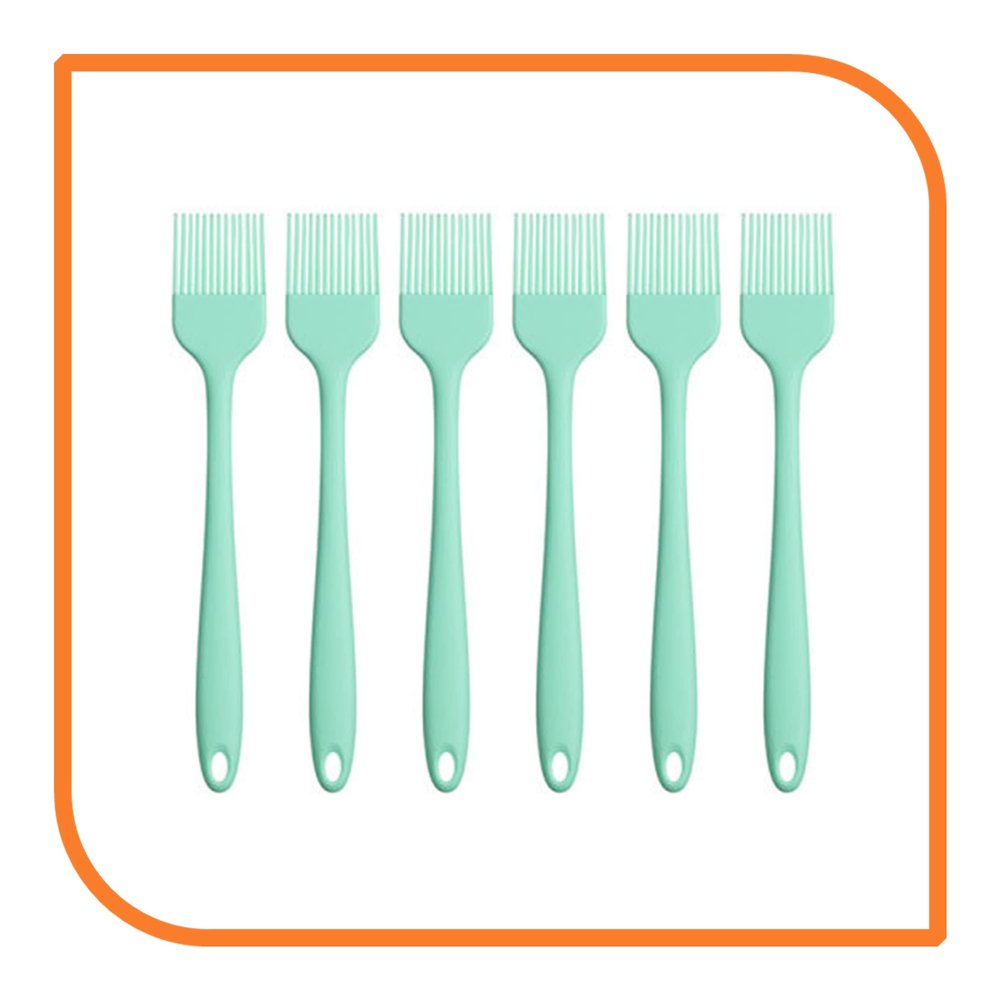8" Pastel Green Silicone Basting Brush (6 Basting Brushes) by MyXOHome
