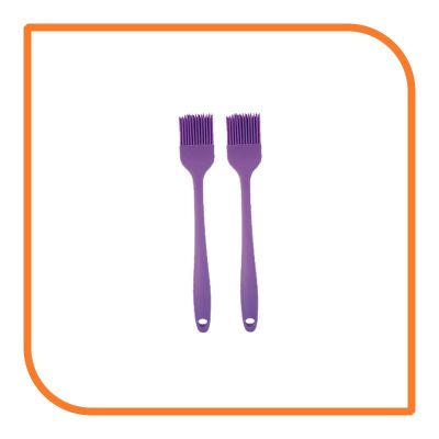 8" Purple Silicone Basting Brush (2 Basting Brushes) by MyXOHome