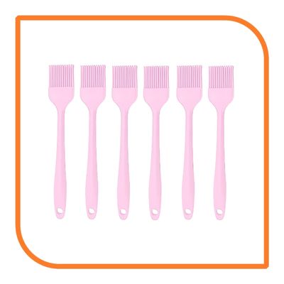 8" Pink Silicone Basting Brush (6 Basting Brushes) by MyXOHome