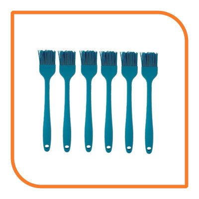 8" Light Blue Silicone Basting Brush (6 Basting Brushes) by MyXOHome