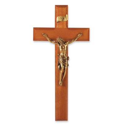 11" Cherry Cross with a Museum Gold Corpus