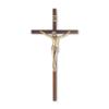 10" Wood Crucifix with Silver Plated Corpus view 1