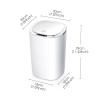 TOMYEUS Trash Cans 9L Electronic Automatic Smart Sensor Trash Can Household Bathroom Toilet Bedroom Living Room Narrow Seam Sensor Bin Kitchen Bathroom Trash Cans view 2