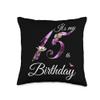 15 Year Old Shirt Floral 2010 It's My 15th Birthday Gift Throw Pillow view 1