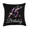 15 Year Old Shirt Floral 2010 It's My 15th Birthday Gift Throw Pillow view 1
