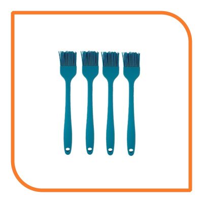 8" Light Blue Silicone Basting Brush (4 Basting Brushes) by MyXOHome
