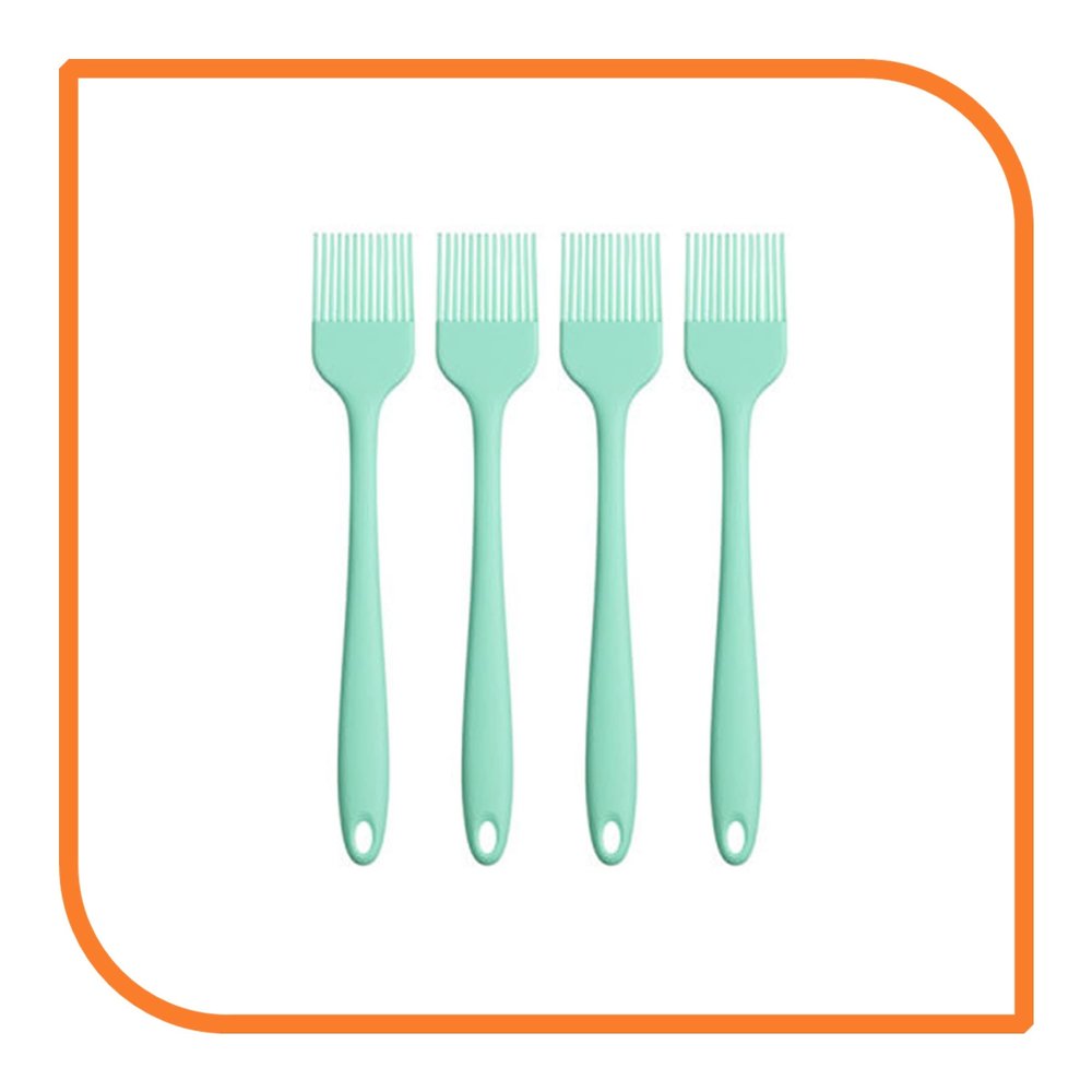 8" Pastel Green Silicone Basting Brush (4 Basting Brushes) by MyXOHome
