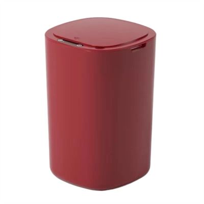 TOMYEUS Trash Cans 12L Home Intelligent Electric Garbage Rubbish Bin Smart Trash Can Automatic Sensor Dustbin Home Garbage Bin Kitchen Bathroom Trash Cans (Color : Red)