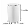 TOMYEUS Trash Cans 12L Home Intelligent Electric Garbage Rubbish Bin Smart Trash Can Automatic Sensor Dustbin Home Garbage Bin Kitchen Bathroom Trash Cans (Color : Red) view 2
