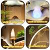 Bnhcoe Crane Tabletop Fountain Indoor Waterfall Fountain Office Tabletop Water Fountain with Lights Backflow Incense Burner Ceramic Indoor Zen Decor for Home Office Yoga Meditation(Crane) view 3