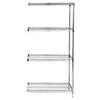 Chrome Wire Shelving Add-On Kit - 18 x 54 x 74 in. view 1