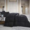 Luxurious King/California King Size Goose Down Feather Fiber Comforter Duvet Insert, Ultra-Soft 100% Egyptian Cotton Cover, 70 oz. Fill Weight, All-Season Black Stripe Comforter view 1