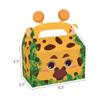 Cieovo 24 Pack Safari Animals Party Favor Cardboard Treat Box Zoo Animals Party Gift Boxes Children Birthday Party Goody Bags Treat Boxes for Jungle Theme Boys Girls Kids Birthday Baby Shower Supplies view 2
