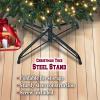 Replacement Christmas Tree Stand for Artificial Trees, Folding Christmas Tree Base for 4 Ft to 6 Ft Artificial Trees, Fits 0.5-1.25 Inch Tree Pole, Green view 4