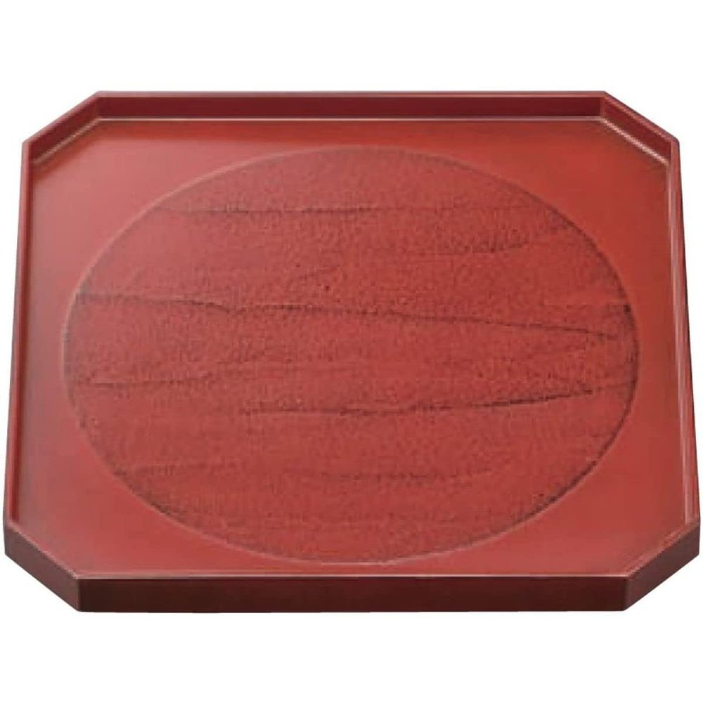 J-Kitchens Wooden 9 Square Corner Cut Obon (Bon Tray Tray) Hinomaru Neikori, Made in Japan