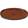 J-Kitchens 9.8 inches (25 cm) Obora Wood Grain Obon (Bon Tray Tray) Tochi-Coated Made in Japan view 1