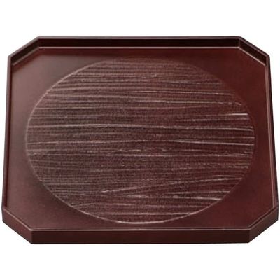 J-Kitchens Wooden 9 Square Corner Cut Obon (Bon Tray Tray) Sun Circulation, Made in Japan