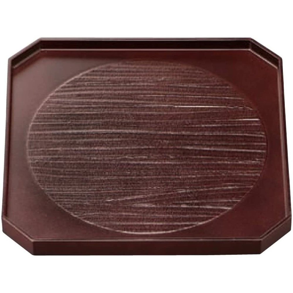 J-Kitchens Wooden 9 Square Corner Cut Obon (Bon Tray Tray) Sun Circulation, Made in Japan