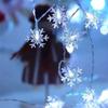 Dazzle Bright Christmas Snowflakes String Lights, 100 LED 49FT Waterproof Christmas Lights Plug in with 8 Modes for Indoor Outdoor Holiday Wedding Party Xmas Tree Garden Decorations (White) view 3