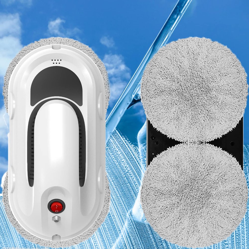 JINTAOMA Window Cleaner Robot,Smart Glass Cleaning Robotic with 5000Pa Strong Suction,Remote Control Window Cleaning Robot for Windows/Tiles/Class Door