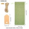 DIWNELEM 16 Pack Burlap Wine Bags With Drawstring - Jute Gift Bags for Tasting Party, Christmas, Wedding, Travel, Birthday, Holiday (Green) view 2