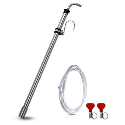 Brewing Auto Siphon, Stainless Steel Siphon Racking Cane With Carboy Clip, Homebrewer Easily Faster Transfer Wort From Container, 1pcs (Color : Auto siphon kit)