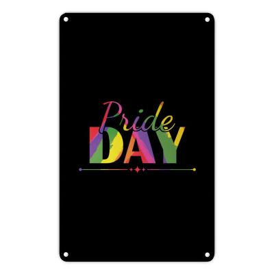 10x16in Aluminum Gay Pride Vintage Metal Tin Plaque Sign for Wall Hanging Home Decor Sign Men Women Gift Made in USA