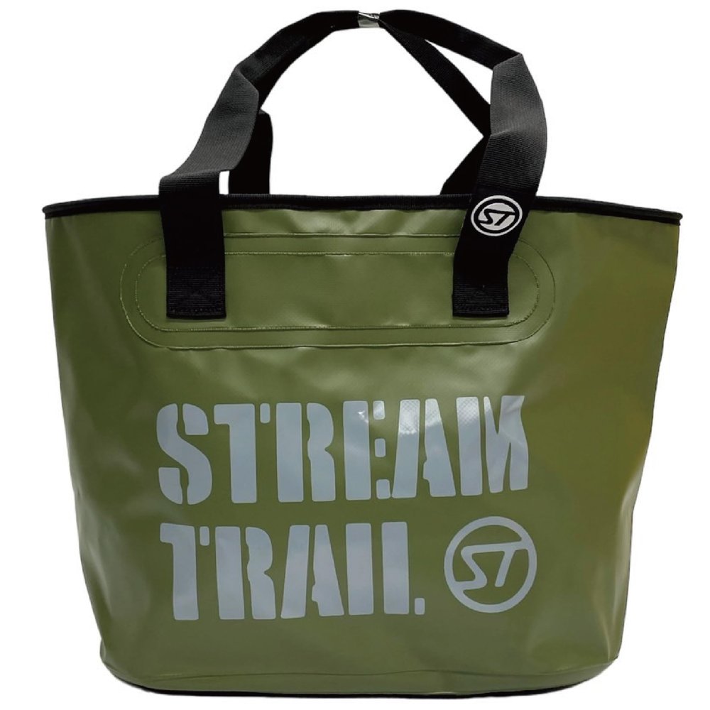 Stream Trail BLOW OLIVE Waterproof Tote Bag