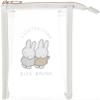 Marimo Craft DBM-1072 Miffy Clear One Point Series Clear Pouch, Gray, W 4.7 x H 5.9 x D 1.8 inches (12 x 15 x 4 view 1