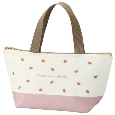 OSK TB-14 Peace and Smile Lunch Bag, Pink, Unisex
