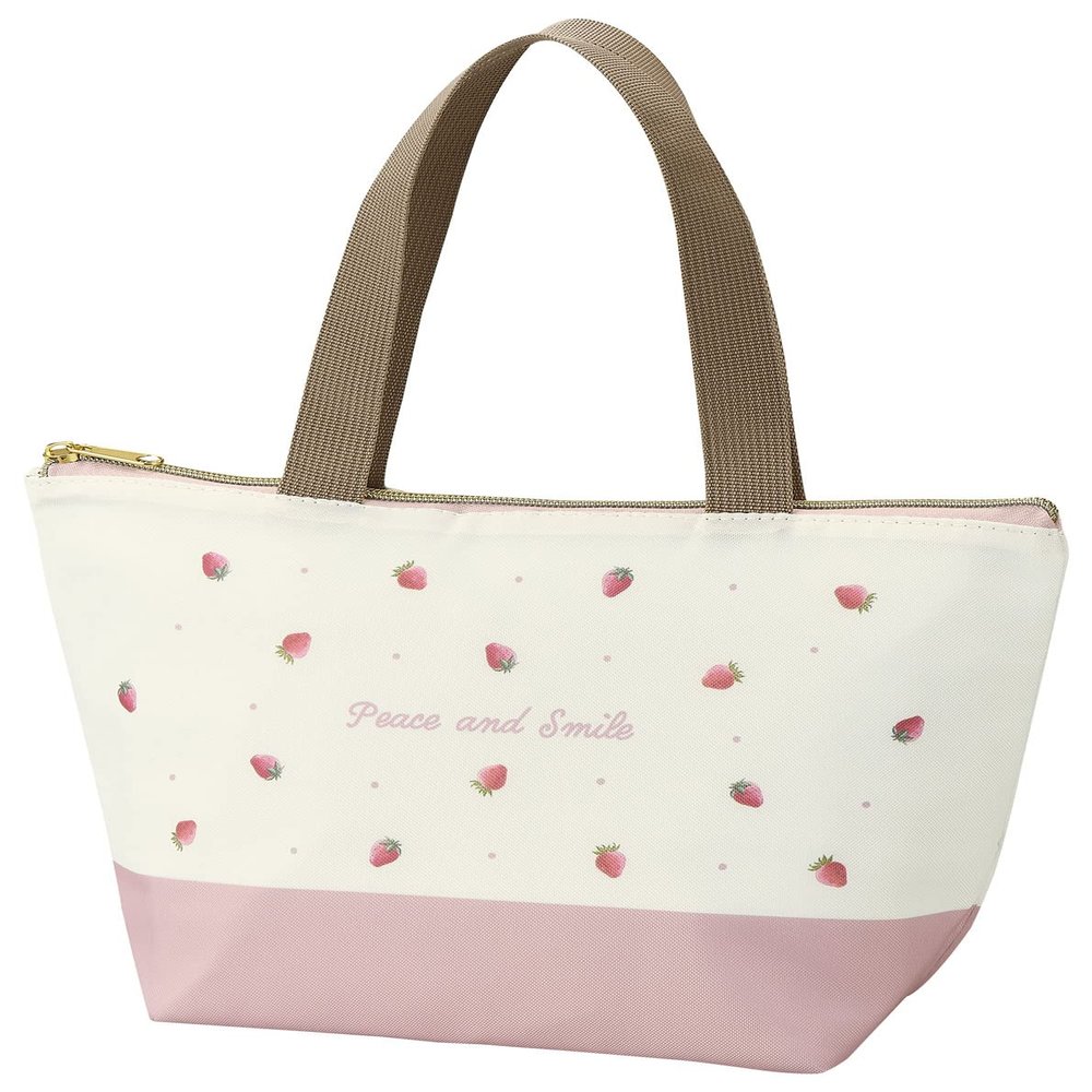 OSK TB-14 Peace and Smile Lunch Bag, Pink, Unisex